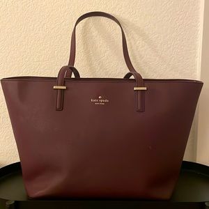 Wine Kate Spade tote